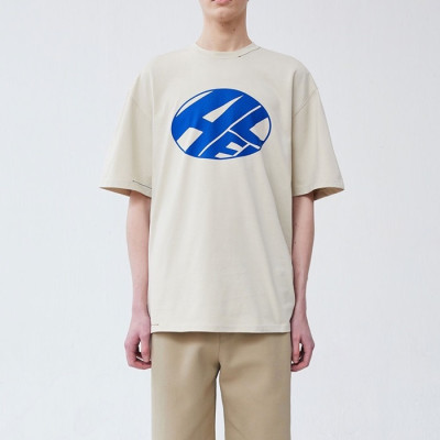 ADER 남/녀 모던 베이지 반팔티 - Unisex Beige Tshirts - ade0102x