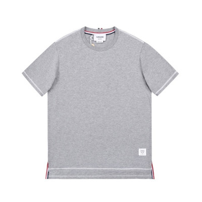 톰브라운 남성 그레이 크루넥 반팔티 - Mens Gray Tshirts - thom01559x