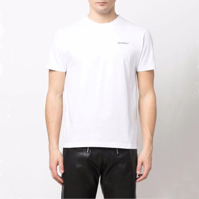 오프화이트 남성 모던 화이트 반팔티 - Mens White Tshirts - off0826x