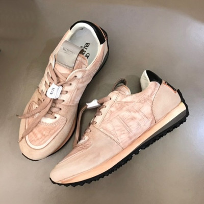 발렌티노 남성 트렌디 핑크 스니커즈 - Mens Pink Sneakers - val02523x