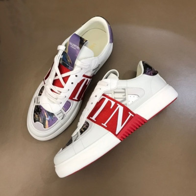 발렌티노 남/녀 트렌디 레드 스니커즈 - Unisex Red Sneakers - val02543x