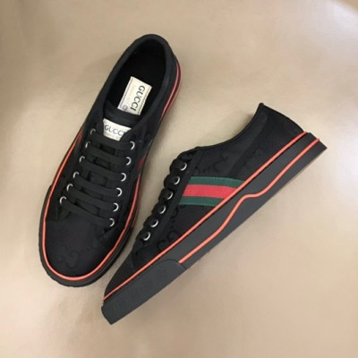 구찌 남/녀 테니스 블랙 스니커즈- Unisex Black Sneakers - guc04780X