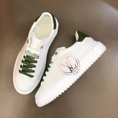 루이비통 남/녀 Time out 그린 스니커즈 - Unisex Green Sneakers - lou04223x