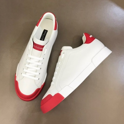 돌체앤가바나 남성 클래식 레드 스니커즈 - Mens Red Sneakers - dol0332x