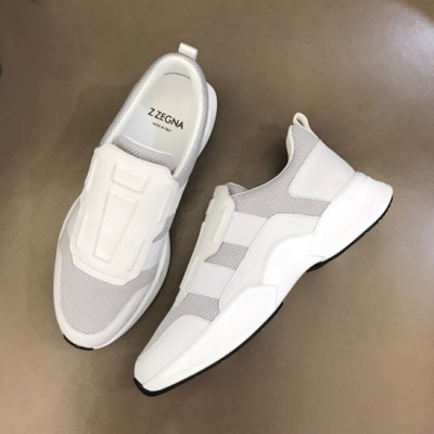 제냐 남성 이니셜 화이트 스니커즈 - Mens White Sneakers - zeg0377x