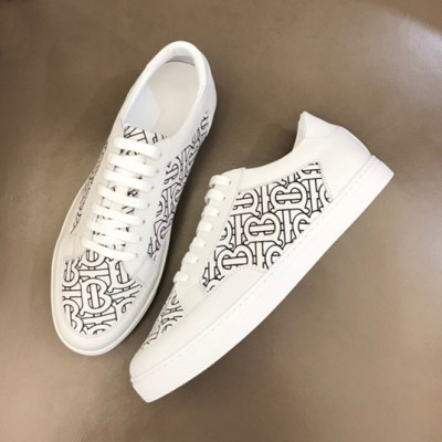 버버리 남성 빈티지 화이트 스니커즈 - Mens White Sneakers - bur04311x