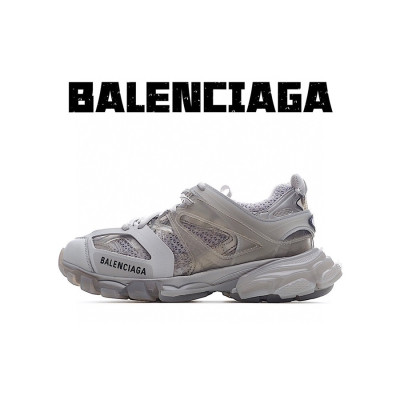 발렌시아가 남/녀 Track 그레이 스니커즈 - Unisex Gray Sneakers - bal01472x