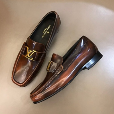 루이비통 남성 클래식 브라운 로퍼 - Mens Brown Loafer - lou04311x