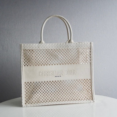 디올 여성 화이트 북토트 - Womens White Book Tote - dio01828x