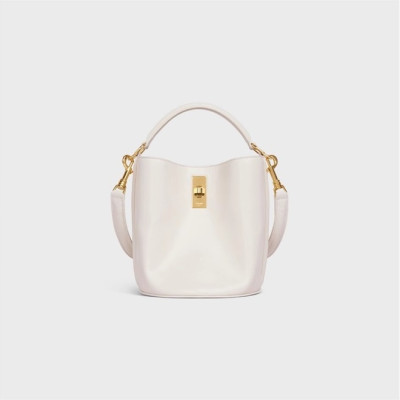 셀린느 여성 Teen 화이트 버킷백 - Womens White Bucket Bag - cel0361x