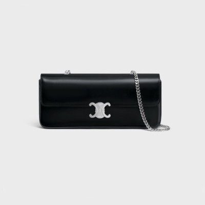 셀린느 여성 Triomphe 블랙 숄더백 - Womens Black Shoulder Bag - cel0382x