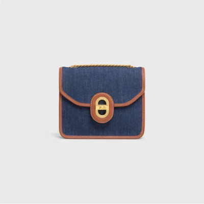 셀린느 여성 Triomphe 블루 체인백 - Womens Blue Mini Bag - cel0387x