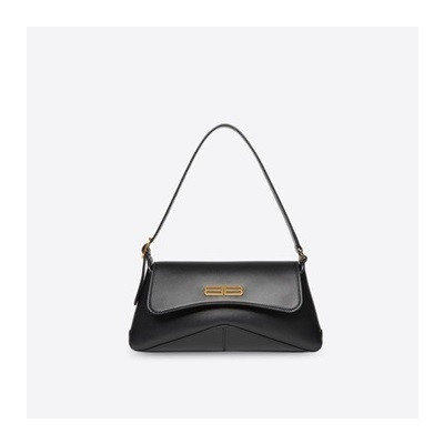 발렌시아가 여성 시그니처 블랙 숄더백 - Womens Black Shoulder Bag - bal01516x