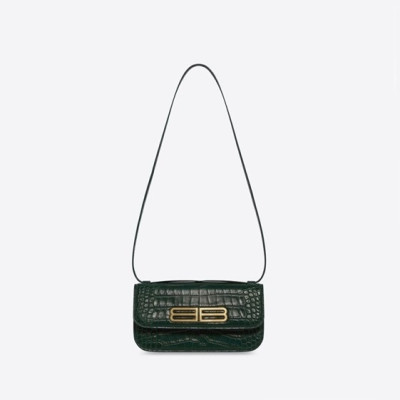 발렌시아가 여성 Gossip 그린 숄더백 - Womens Green Shoulder Bag - bal01519x