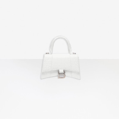 발렌시아가 여성 Hourglass 화이트 토트백 - Womens White Tote Bag - bal01530x