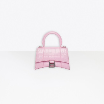 발렌시아가 여성 Hourglass 핑크 토트백 - Womens Pink Tote Bag - bal01531x