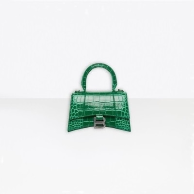 발렌시아가 여성 Hourglass 그린 토트백 - Womens Green Tote Bag - bal01532x