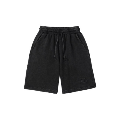 발렌시아가 남성 캐쥬얼 블랙 반바지 - Mens Black Half-pants - bal01567x