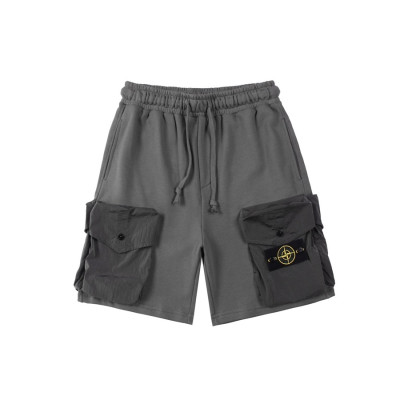 스톤아일랜드 남성 캐쥬얼 그레이 반바지 - Mens Gray Half-pants - sto0475x