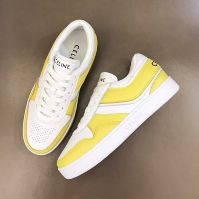 셀린느 남/녀 클래식 옐로우 스니커즈 - Celine Unisex Yellow Sneakers - cel0421x