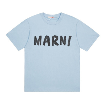 마르니 남성 클래식 블루 반팔티 - Marni Mens Blue Tshirts - Mar07x