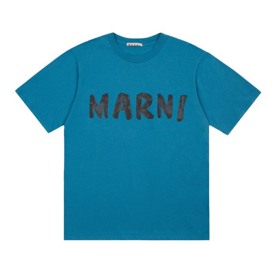 마르니 남성 클래식 블루 반팔티 - Marni Mens Blue Tshirts - Mar12x