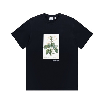 버버리 남성 블랙 크루넥 반팔티 - Mens Black Tshirts - Bur04382x