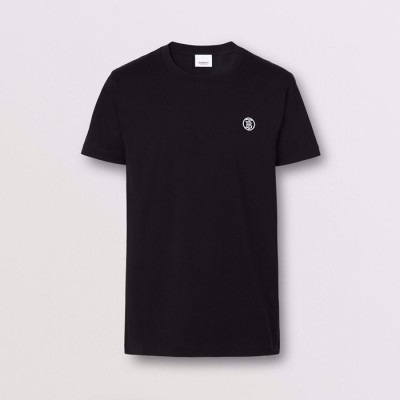 버버리 남성 블랙 크루넥 반팔티 - Mens Black Tshirts - Bur04392x