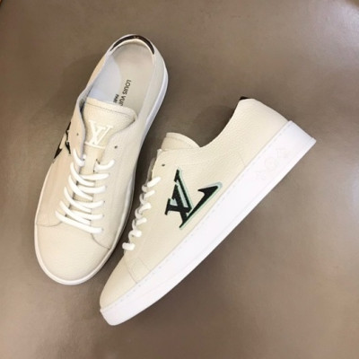 루이비통 남성 클래식 아이보리 스니커즈 - Mens Ivory Sneakers - lou04956x