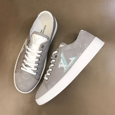 루이비통 남성 클래식 그레이 스니커즈 - Mens Gray Sneakers - lou04958x