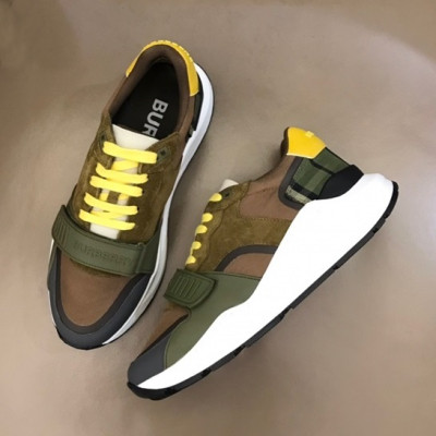 버버리 남성 벨크로 브라운 스니커즈 - Mens Brown Sneakers - bur04421x