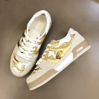 펜디 남성 Match 아이보리 스니커즈 - Mens Ivory Sneakers - fen01248x