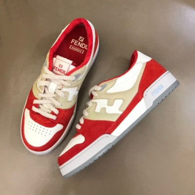 펜디 남성 Match 레드 스니커즈 - Mens Red Sneakers - fen01250x