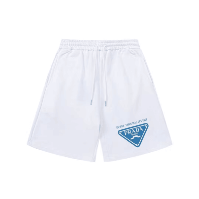 2023 프라다 남성 모던 화이트 반바지 - Mens White Half-pants - pra02729x