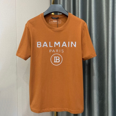 발망 남/녀 유니크 오렌지 반팔티 - Unisex Orange Tshirts - bam0168x