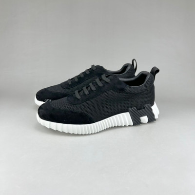 에르메스 남성 클래식 블랙 스니커즈 - Mens Black Sneakers - her0813x