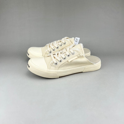 발렌시아가 남/녀 클래식 아이보리 스니커즈 - Unisex Ivory Sneakers - bal01613x