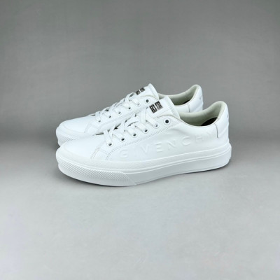 지방시 남/녀 클래식 화이트 스니커즈 - Unisex White Sneakers - giv0774x