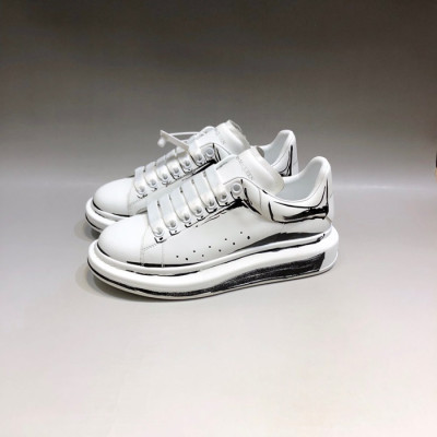 알렉산더맥퀸 남/녀 화이트탭 스니커즈 - Unisex White Sneakers - alx0131x