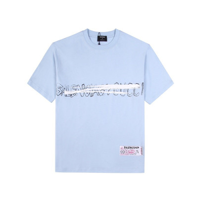 구찌 남/녀 블루 크루넥 반팔티 - Unisex Blue Tshirts - guc04973x