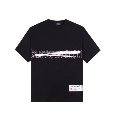 구찌 남/녀 블랙 크루넥 반팔티 - Unisex Black Tshirts - guc04975x