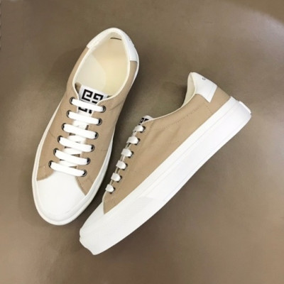 지방시 남성 클래식 베이지 스니커즈 - Mens Beige Sneakers - giv0801x