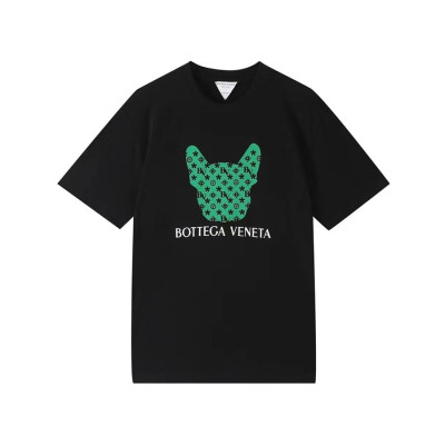 보테가 남성 크루넥 블랙 반팔티 - Mens Black Tshirts - bot0409x