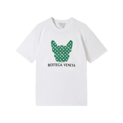 보테가 남성 크루넥 화이트 반팔티 - Mens White Tshirts - bot0411x