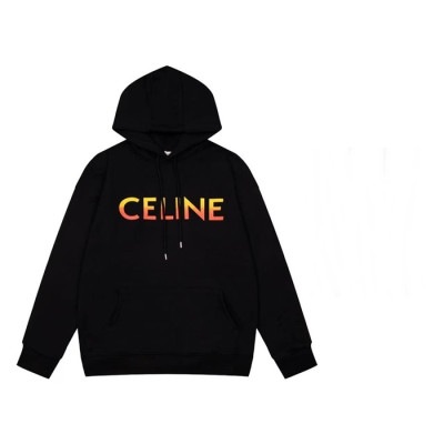 셀린느 남성 블랙 캐쥬얼 후드티 - Mens Black Hoodie - cel0443x