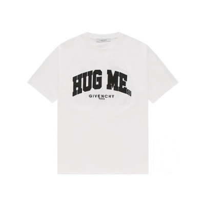 지방시 남/녀 크루넥 화이트 반팔티 - Unisex White Tshirts - giv0814x