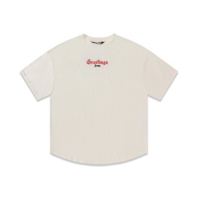 팜 엔젤스 남자 아이보리 크루넥 반팔티 - Mens Ivory Tshirts - pam0382x