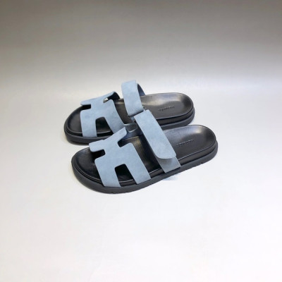 에르메스 남/녀 트렌디 블루 슬리퍼 - Unisex Blue Slippers - her0865x