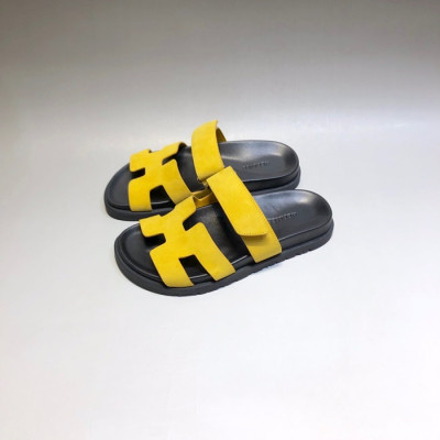 에르메스 남/녀 트렌디 옐로우 슬리퍼 - Unisex Yellow Slippers - her0866x