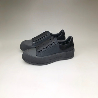 알렉산더맥퀸 남/녀 블랙 스니커즈 - Unisex Black Sneakers - alx0152x